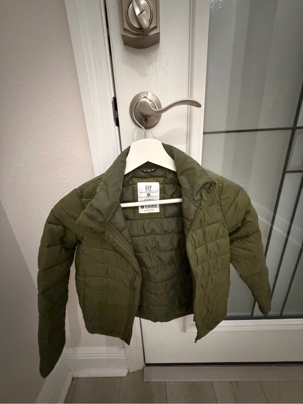 GAP Olive Green Quilted Puffer Jacket